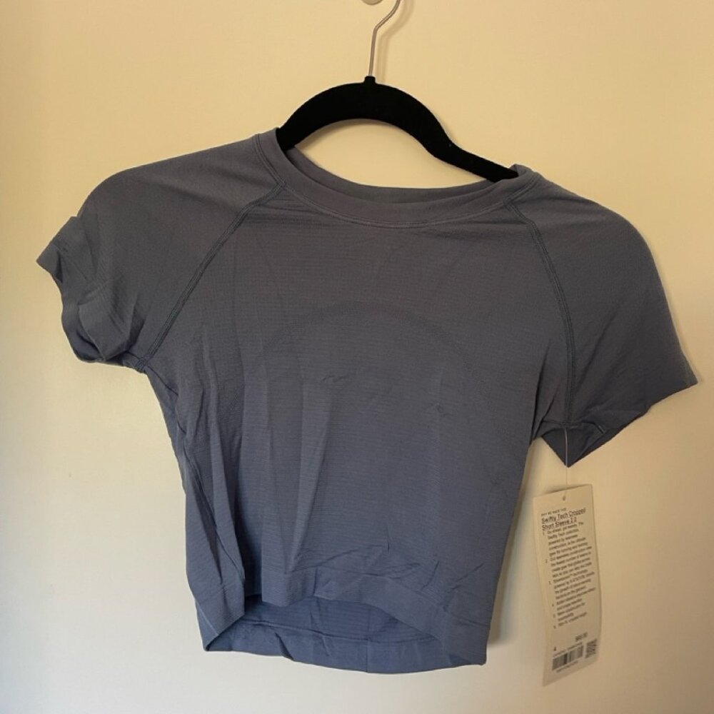 lululemon Swiftly Tech Cropped Short Sleeve 2.0